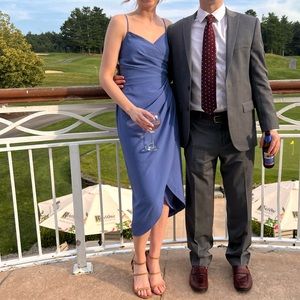 Lulus Periwinkle Sleeveless Tulip Midi Dress